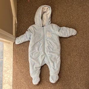 Calvin Klein fleece hooded baby outdoor